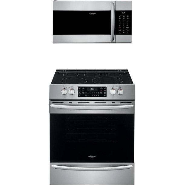 Frigidaire 2 Piece Kitchen Appliances Package with FGEH3047VF 30 Slide