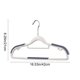 thumbnail image 3 of Perchas de plástico para ropa (paquete de 10), resistentes, antideslizantes, con gancho giratorio de 360 grados, ahorradoras de espacio para todo tipo de ropa., 3 of 9