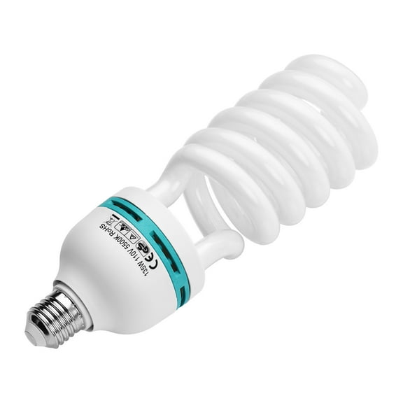 Photography Spiral Fluorescent Light Bulb 135W 5500K Daylight E27 Socket Energy Saving For Studio Photography Video Lighting