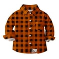 thumbnail image 2 of Wancir Little Big Boys Girls & Mens Plaid Flannel Shirt Button Down Family Matching Outfits, 2 of 7