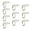Silver, variant on Joernso 10 Pcs Fingertip Nail Rings Detachable Anti-rust Polish Copper Break Bad Habits Prevent Nail Biting for Nail Biters Fingertip Nail Gurad Protectors