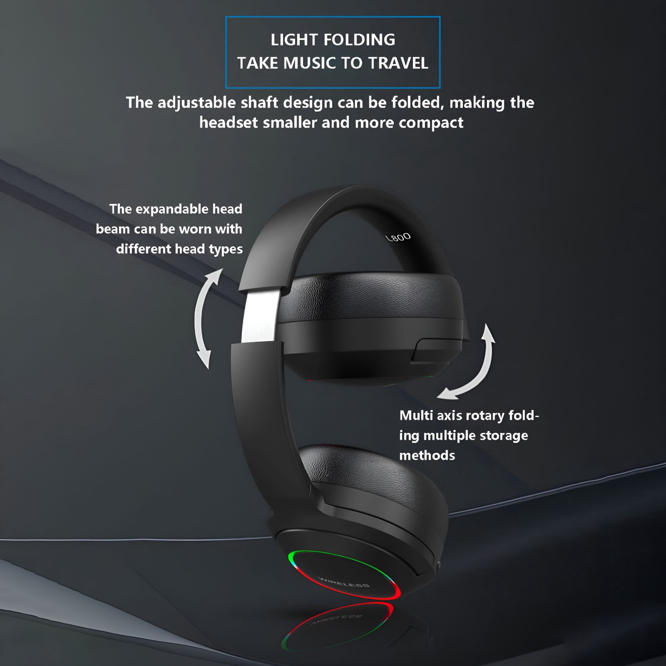 GJX Bluetooth Headset,Wireless Headset with Noise Cancelling Microphone for Work,On Ear Headphones with USB Dongle and Mute Mic for Computer,Office Headset for Work,Call Center