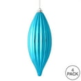 thumbnail image 3 of Vickerman 8" Turquoise Shiny Line Finial Ornament, Pack of 4, 3 of 3