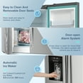 thumbnail image 4 of LHRIVER 21 Cu.ft. French Door Refrigerator, Built-in Ice Maker and Water Dispenser, Automatic Defrosting, Stainless Steel, 4 of 9