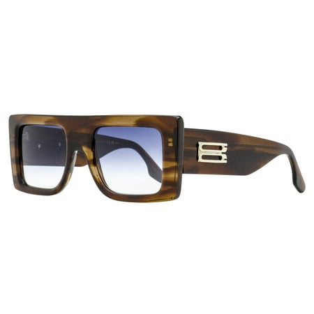 Victoria Beckham B-Monogram Rectangle Sunglasses VB677S 227 Brown Horn 51mm