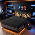 thumbnail image 4 of Manfei Woodland Animals Twin Bedding, Romantic Couple Lion Bedding Comforter Set, Black Brown, Black Reversible, 7 Pieces, 4 of 6