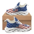 thumbnail image 1 of Zapatos vulcanizados unisex con diseño de medalla de la bandera de Estados Unidos, para otoño e invierno, con amortiguación, antideslizantes, clásicos para caminar., 1 of 6