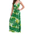 thumbnail image 2 of FcBaudy Camisole Sans Manches Robe Col en V, Robes d'Été pour Femmes, Robes Sans Manches Imprimées à Bretelles Longues Robe pour Femmes, 2 of 7
