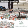 thumbnail image 5 of Paisley Flower Outdoor Rug for Patio/Deck/Porch, Non-Slip Large Area Rug 4 x 6 Ft, Spring Watercolor Floral Leaf Plant Orange Indoor Outdoor Rugs Washable Area Rugs, Camping Rug Carpet Runner, 5 of 8