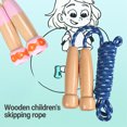 thumbnail image 4 of Ergonomic Design Tangle-Free Colorful Children Skipping Pope Wooden Handle Adjustable Length Jump Rope Sports Goods, 4 of 7