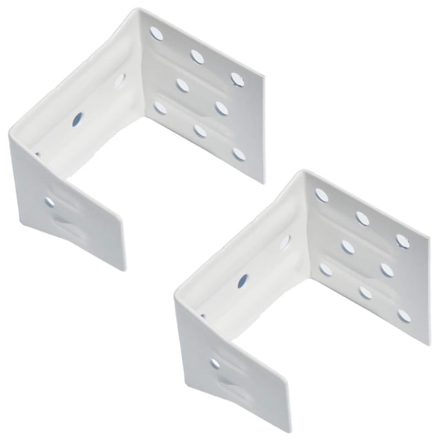 CuteLEC Soporte central, paquete de 2 unidades, color blanco, para persianas de perfil alto de 2 pulgadas, soporte para riel