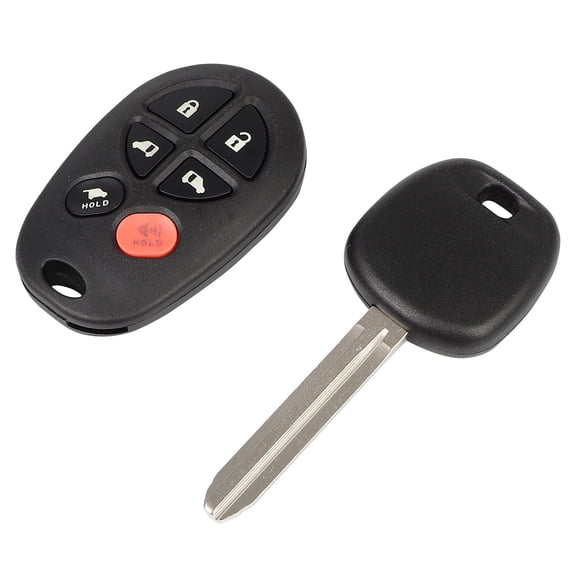 CCIYU 6 Buttons Pack of 1 Car Key Fob Replacement for Toyota Sienna 2.7L 2011-2013, for GQ43VT20T