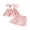 Pink, variant on Loicainy Toddler Baby Girls Plaid Summer Outfits 6 12 18 24 Months 2T 3T 4T Sleeveless Square Neck Layered Ruffle Hem Vest and Elastic Waist Shorts Clothes Set