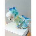 thumbnail image 1 of 1pc Cartoon Dinosaur Design Hooded Pet Jumpsuit, 1 of 4