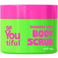thumbnail image 1 of BeYOUtiful Exfoliante corporal de azúcar y lima de coco para niños y adolescentes - Exfoliante suave con aceite de almendras dulces de karité y vitamina E sin crueldad 16 oz, 1 of 5