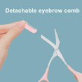 thumbnail image 4 of 2Pcs Professional Precision Eyebrow Trimmer Set Eyebrow Scissors with Comb Non Slip Eyebrow Trimming Scissors Eyebrow Grooming Kit Hair Removal Beauty Tool for Women Men, 4 of 7