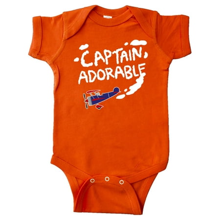 

Inktastic Captain Adorable Plane Gift Baby Boy or Baby Girl Bodysuit