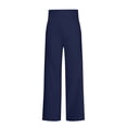 thumbnail image 4 of ICHUANYI Clearance Fashion Sport Yoga Pants Solid Mid High Waist Active Pockets Solid Loose Pants(Lark Blue, XXL) ICHUANYI WER2023080901550, 4 of 8
