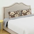 thumbnail image 3 of Yayeee Pillowcase Queen Size Set of 2 Satin Wrinkle Resistant Pillow Case, Brown Floral, 3 of 7