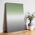 thumbnail image 3 of Canvas Wall Art Sage Green Canvas Art Print and Grey Ombre Color Gradient Pictures Wall Decor for Living Room Bedroom Artwork Decorations Stretched Framed Ready to Hang 24"x32, 3 of 9