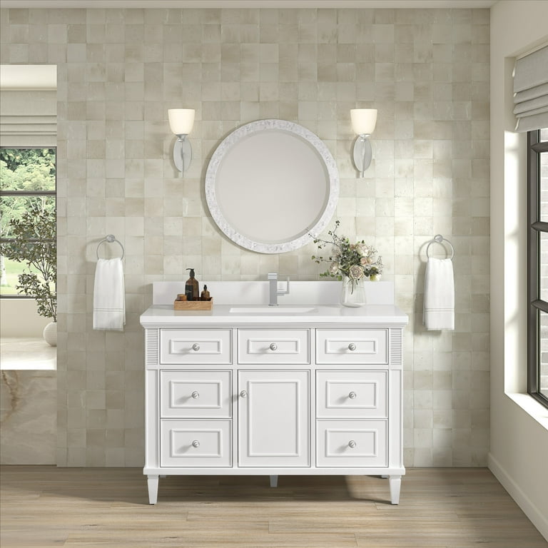 James Martin Vanities 424-V48-1Wz Lorelai 48