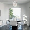 thumbnail image 2 of Globe Electric Cusco 3-Light Brushed Steel Semi-Flush Mount Ceiling Light with Clear Glass Shades, 60338, 2 of 3