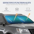 thumbnail image 4 of Fotbe Blue to turquoise Juego de 2 Piezas de Parasoles para Parabrisas | Bloqueador Solar para Auto | Accesorios Plegables para Protección Solar Interior-Medium, 4 of 6