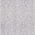 thumbnail image 3 of HomeRoots 673141 5 x 8 ft. Lavender & Ivory Damask Washable Machine Made Rectangle Area Rug with UV Protection, 3 of 9
