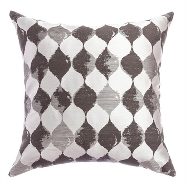 Softline Royaume Larme Ornemental Oreiller-Designer Gris- Pack de 2
