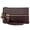 Coffee, variant on 3 Zipper Wallet Genuine Leather Coin Purse Clutch Cellphone Pouch Key Hook Keychain with Wrist Strap for Women.