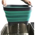 thumbnail image 6 of SAMMART 10L (2.64 gallon) Collapsible Dishpan with Draining Plug - Foldable Washing Basin - Portable Dish Washing Tub - Space Saving Kitchen Storage Tray, 6 of 8
