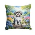 thumbnail image 2 of Shih Tzu Spring Path Throw Pillow 14 in x 14 in, 2 of 2