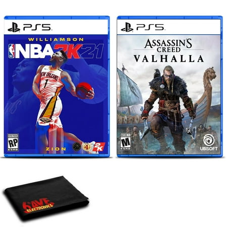 NBA 2K21 and Assassins Creed Valhalla for PlayStation 5 - Two Game Bundle