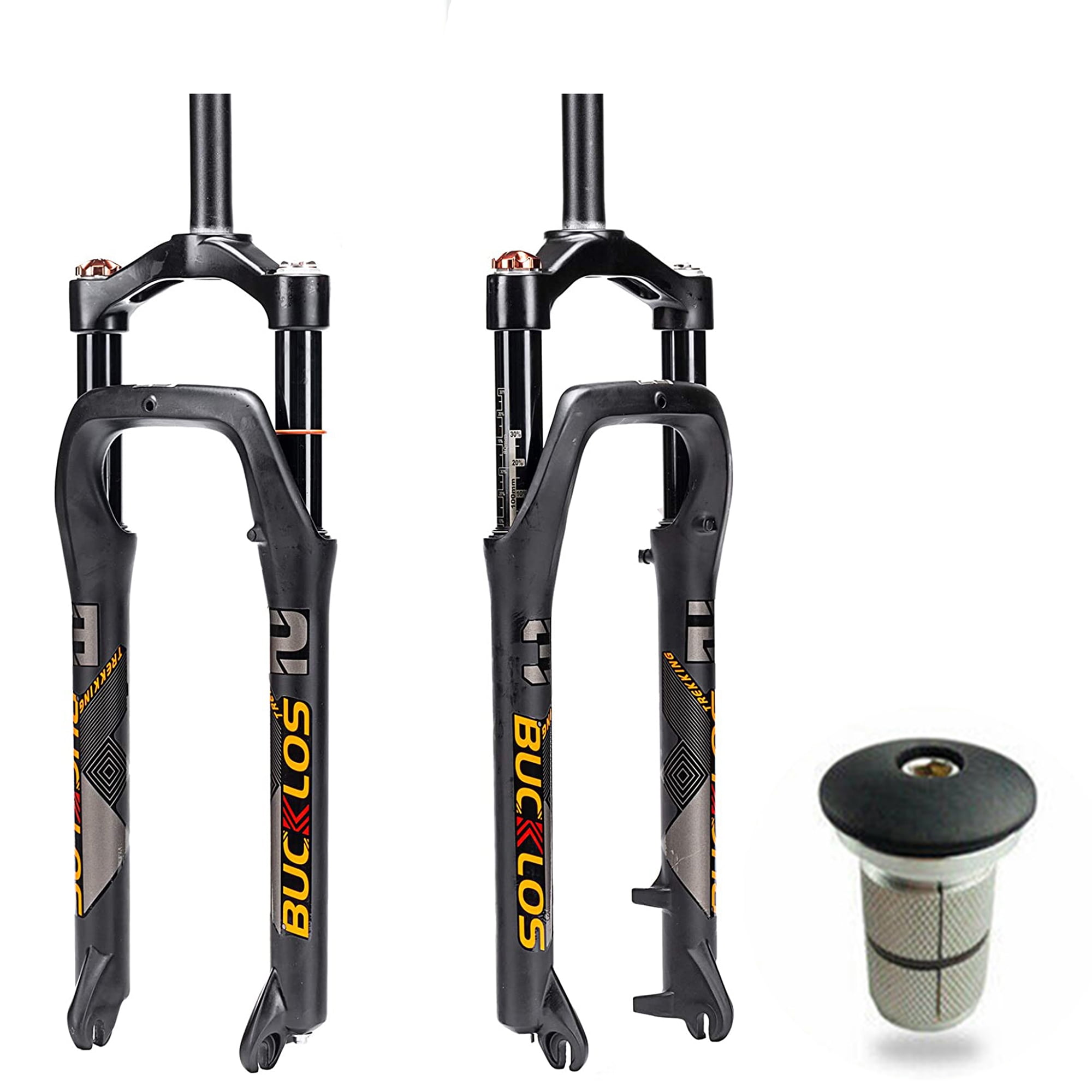 BUCKLOS 26 inch Beach Fat Bike Suspension Forks Air Spring for 4.0 Tire