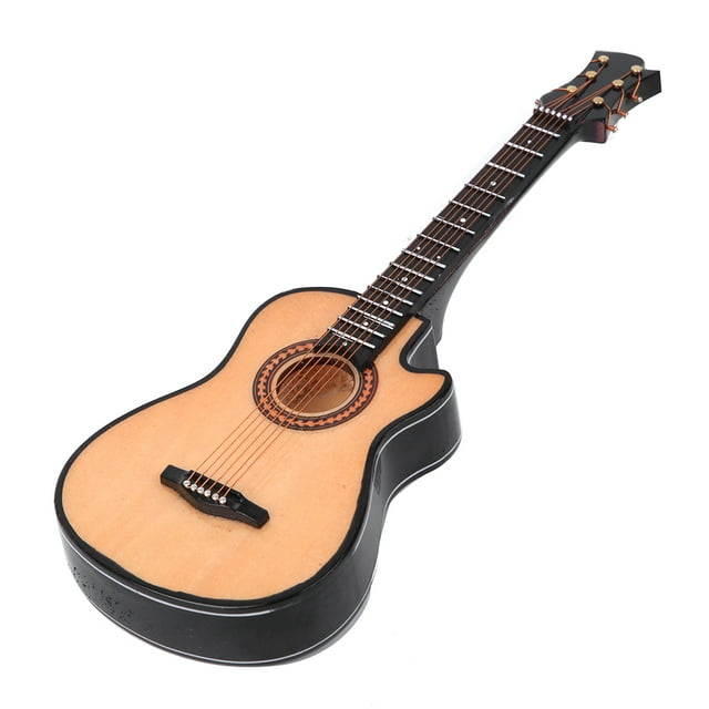 Modèle de Guitare Classique, Guitare Acoustique Miniature Modèle de Guitare Décor Instrument de Musique Modèle Esthétique Élégant