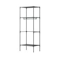 thumbnail image 3 of Clothes Rack with Storage Shelves, Clothing Racks for Hanging Clothes, Small Coat Rack Freestanding for Entryway, Hallway, Bedroom (Black), 3 of 6