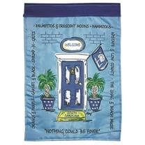 13 x 18 in. South Carolina Door Applique Garden Flag