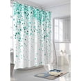 thumbnail image 3 of Fsddascl Turquoise Polka Dot Shower Curtain Set - Standard 72" x 72" Bathtub Curtain with 12 Hooks, Abstract Modern Art Dots Watercolor Waterproof Fabric Stall Shower Curtains for Bathroom/Bathtub, 3 of 6