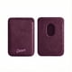 thumbnail image 1 of Cartera Wallet Alcantara Gamuza Suave Para Iphone Magsafe Gris Purpura., 1 of 3