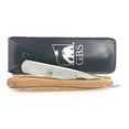 thumbnail image 2 of G.B.S Natural Wood Finish Scales 5/8" Straight Razor, Barber Approved Shaving Razor with Natural Wooden Handle and Stainless Steel for Beard Shaping, Enjoy the Vintage Shave, 2 of 6