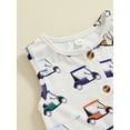 thumbnail image 5 of FEORJGP Kids Baby Girls Boys One-piece Jumpsuits 0-18M Toddler Infant Sleeveless Tank Romper Golf Print Crew Neck Buttons Bodysuits Infant Little GirlSummer Casual Clothes for Daily Vacation, 5 of 7
