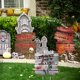 thumbnail image 2 of 3 PCS 1 Set Halloween Sign Decors Signos Exquisitos de Yard Signos Horrible Césped Inserciones, 2 of 6