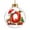 🔔 Q, variant on WWC Letter Christmas Ball Ornament, 2D Acrylic LED Hanging Personalized Letter Ornament, Warm Glowing Christmas Tree Decor for Holiday Party Gift, D