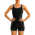 thumbnail image 1 of Charmo Womens Athletic One Piece Bathing Suit Boyleg Competitive Swimsuit, 1 of 6