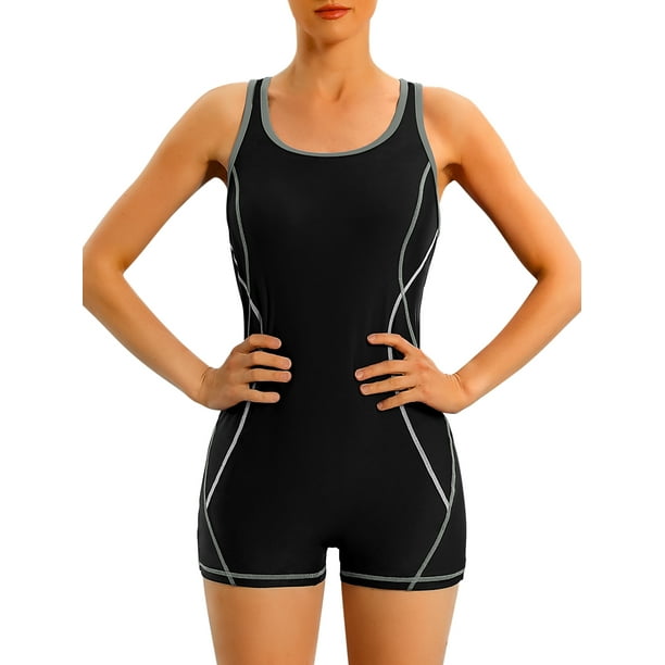 Beautyin Women's Swimming Suit One Piece Swimsuit Boyleg Sport