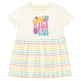 thumbnail image 3 of Inktastic Gigi and Pops Love Me Granddaughter Girls Baby Dress, 3 of 5
