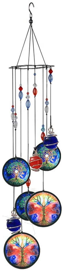 Tree of Life 3D Metal Hanging Wind Spinner Wind Chime Home Garden Ornament Gift 