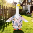 thumbnail image 3 of Hawaiian Shirt Costume for Concrete Garden Goose, 23 Inch Porch Goose Outfit, Tropical Floral Decor for Patio, Yard, Garden, Festive Seasonal Decoration, Durable Weather-Resistant Fabric, 3 of 6