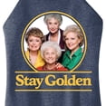 thumbnail image 3 of Golden Girls - Stay Golden Group - Juniors High Neck Tank Top, 3 of 5