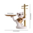 thumbnail image 7 of Cat Key Bowl Statue Entryway Tray Resin Material Modern Decor Organizer for Keys Rings Watches Jewelry Living Room, 7 of 7